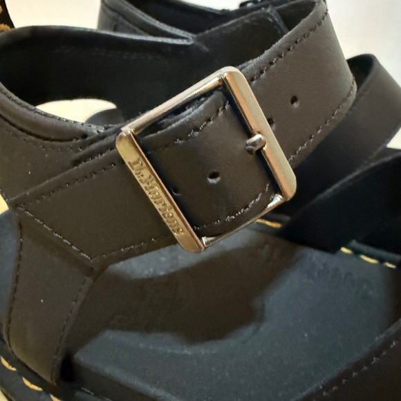 Dr Martens Blaire Black Leather Platform Gladiator Sandals Womens Size 10 - Picture 9 of 16